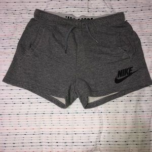 Grey Nike Sweat Shorts